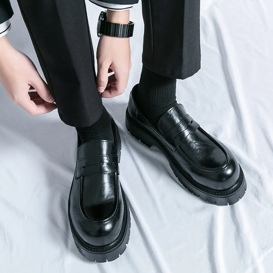 Casual men's Thick soled Loafers