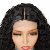 180% density Water Wave Lace Frontal Human Hair Wig
