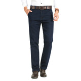 Business Loose 100% Cotton Fabric Jeans for Men