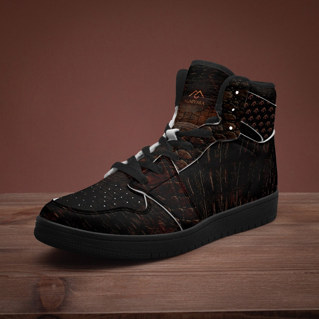 Women's MyMIYAKA Special Edition AJ High Top Sneakers - Black Sole
