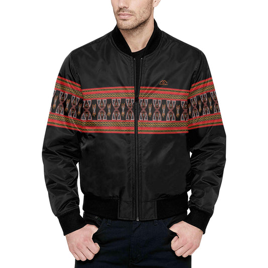 Men's Quilted Toghu Center Stripe Heritage Bomber Jacket