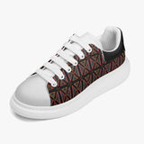 Height Increasing Toghu SQ Leather Oversized Sneakers - Women