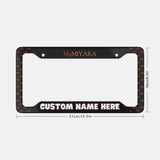Customizable License Plate Frame