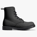Trendy Faux Croc-Skin Leather Boots - Men