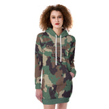 In Camouflage We Trust Women's Heavy Fleece Long Hoodie