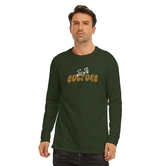 For The Culture Kente Long Sleeve Cotton T-Shirt