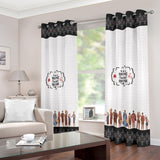 Home Sweet Home Grommet Curtains (Multiple Sizes, 2 Curtains Per Order) - Black