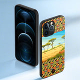 iPhone 13 Series Mobile Phone Case Kente Safari Glass