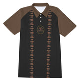 Double Gong Men's Short Sleeve Polo Shirt With Button Closure