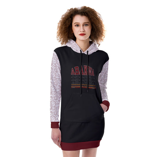 ABAKWA Women's Heavy Fleece Long Hoodie