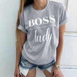 Summer Fashion Women Casual Letter Printed T-shirt Tops Lady Tee Printed Short Sleeve Tops