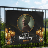 Sample Happy Birthday backdrop/Banner