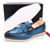 High Quality Genuine Leather Fashion Comfortable Flat Shoes Handmade Loafers
