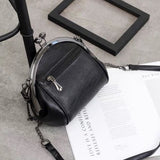 New Vintage Two Straps Shoulder Crossbody Shell Lock Bags