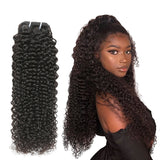 Afro Kinky Curly Natural Black 100% Unprocessed Human Hair Weave Bundles
