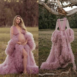 Maternity Photo Shoot Fluffy Gown 14 - 18