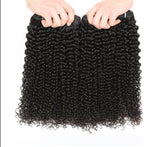 Afro Kinky Curly Natural Black 100% Unprocessed Human Hair Weave Bundles