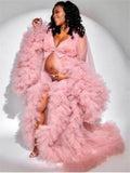 Maternity Photo Shoot Fluffy Gown 14 - 18