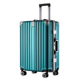 Luxury PC Dual Password Lock Aluminum Frame Suitcase With Trolley