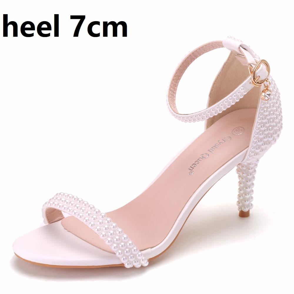 Fashion White Stiletto Ankle Strap Party Sandals