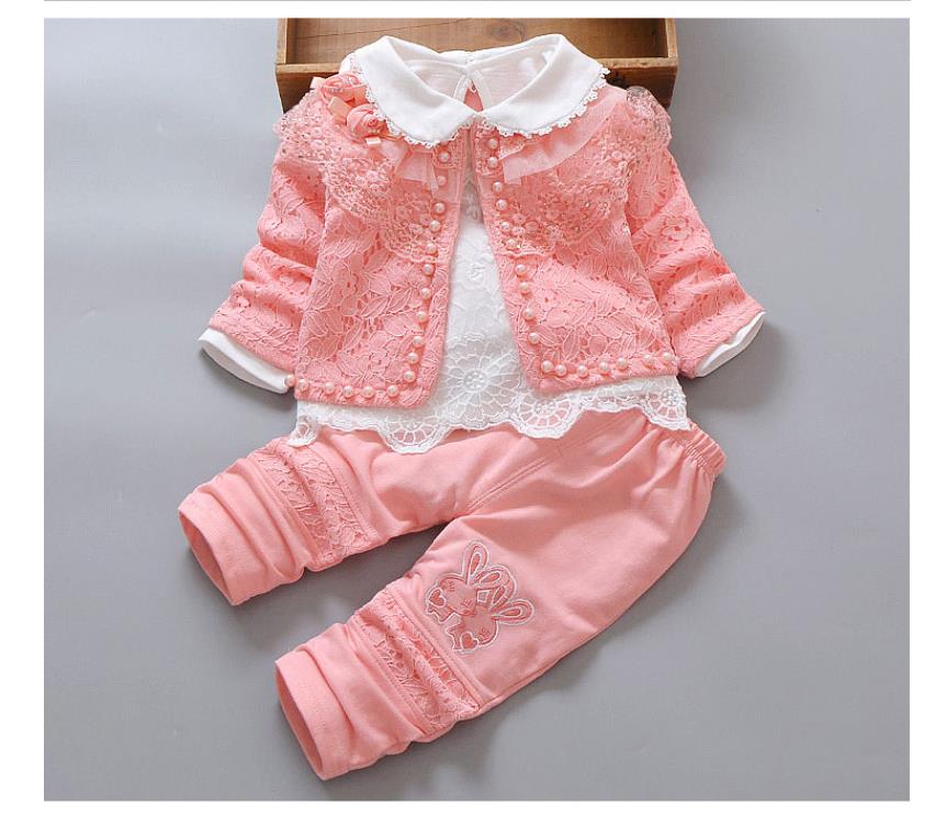 Baby girl fashion three-piece set