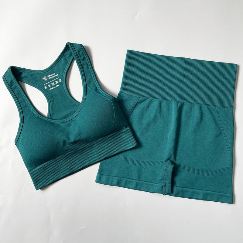 2/3/4PCS Seamless Women Yoga Set Workout Sportswear Gym Clothes