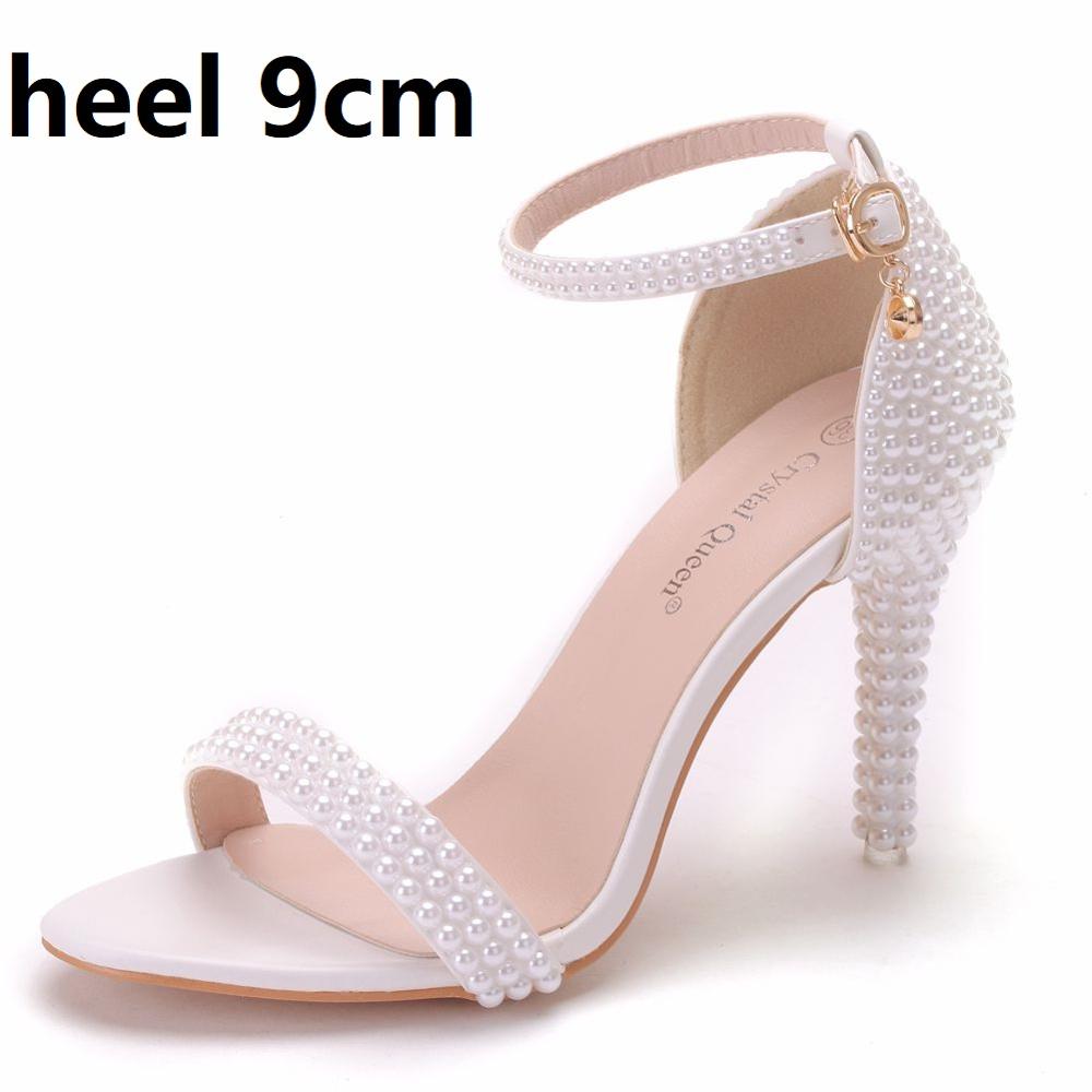 Fashion White Stiletto Ankle Strap Party Sandals