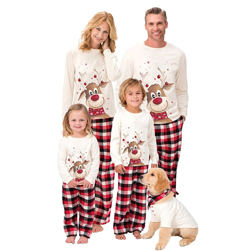 Family Christmas Pajamas Set New Year Xmas Matching Clothes