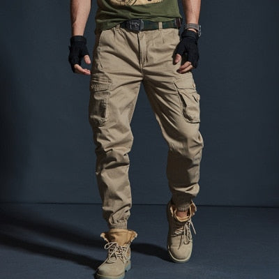 High Quality Khaki Casual Multi-Pocket Camouflage Cargo Pants