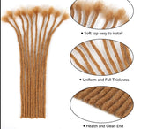 10 and 60 Strands Handmade Dreadlocks 100% Human Hair Crochet Extensions For Men and Women