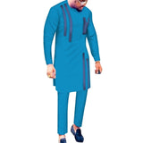 Multi-Color Senator Long Sleeve African 2-Piece Outfit