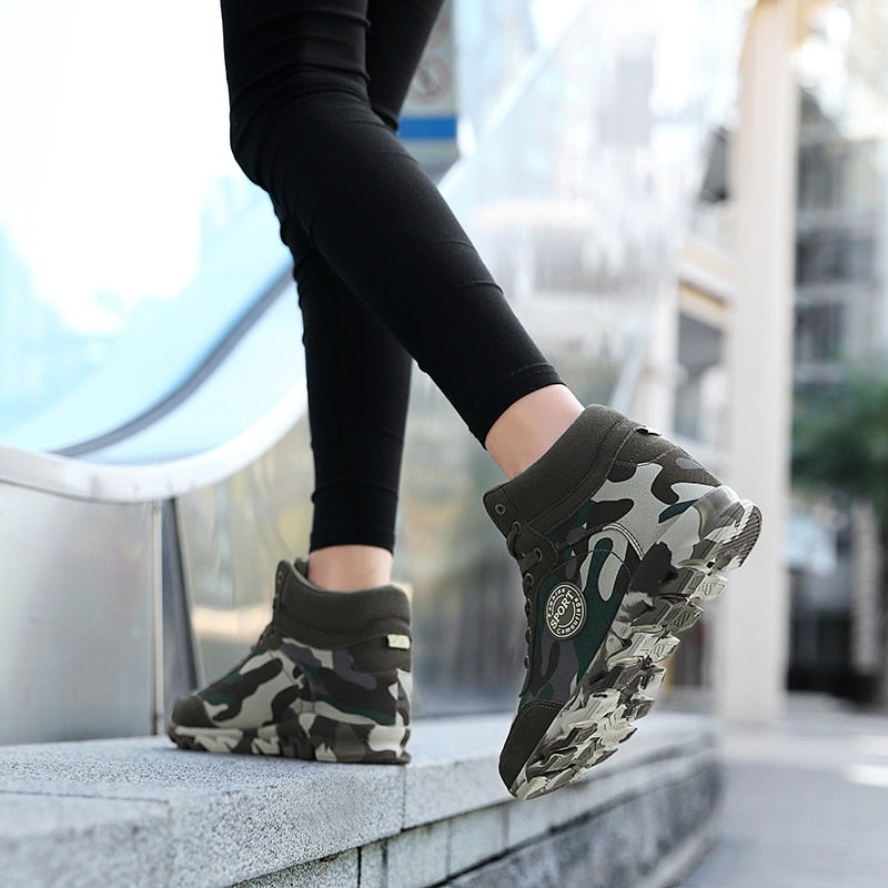 Fashion Camouflage Sneakers Women