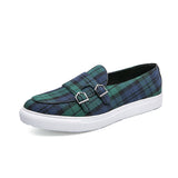 Plaid Color Classic Moccasin Loafers Men