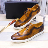 High-end Handmade Casual Leather Shoes Classic British Style