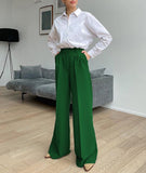 Office Women Pants Loose Full Length Ladies Trousers