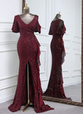 Elegant sequins Evening dress
