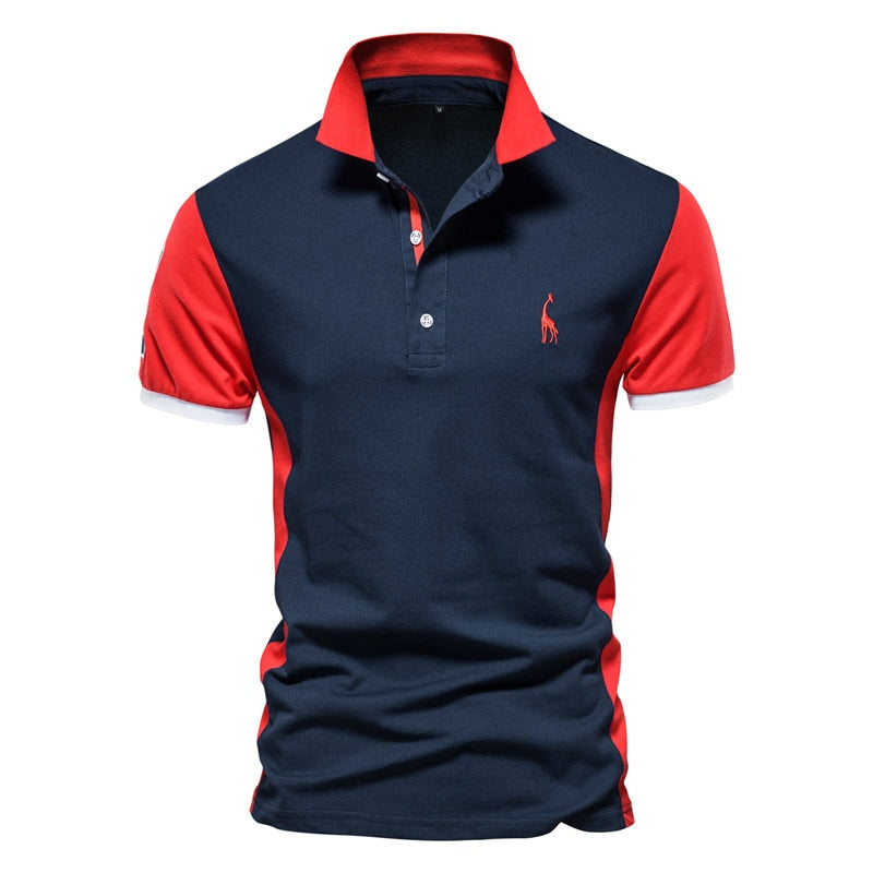 High Quality Men Business Casual Polo Shirts with Collar Embroidery