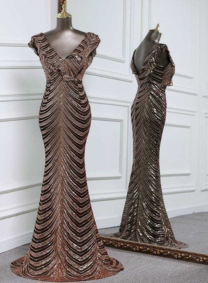 Elegant sequins Maxi Dress