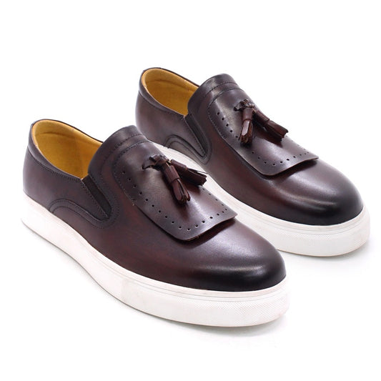 High-end Handmade Casual Comfortable Loafers with Tassel