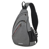 Men Fashion Backpack One Shoulder Crossbody Schoolbag 600D Polyester Dense Canvas Waterproof