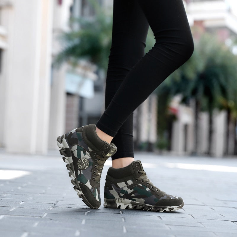 Fashion Camouflage Sneakers Women