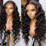 Loose Deep Wave Transparent Lace Front Human Hair Wigs