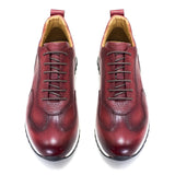 Genuine Leather Lace-Up Comfortable  Casual Oxford Fashion Breathable Sneakers