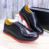 High Quality Men Handmade Leather Lace-up Casual Fashionable and Comfortable Shoes