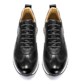 Genuine Leather Lace-Up Comfortable  Casual Oxford Fashion Breathable Sneakers