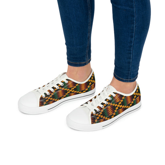 Women's Low Top Kente Sneakers