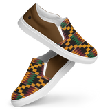 Men’s Kente Style Slip-on Canvas Shoes