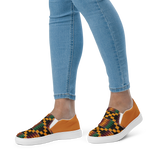 Women’s Kente Style Slip-on Canvas Shoes
